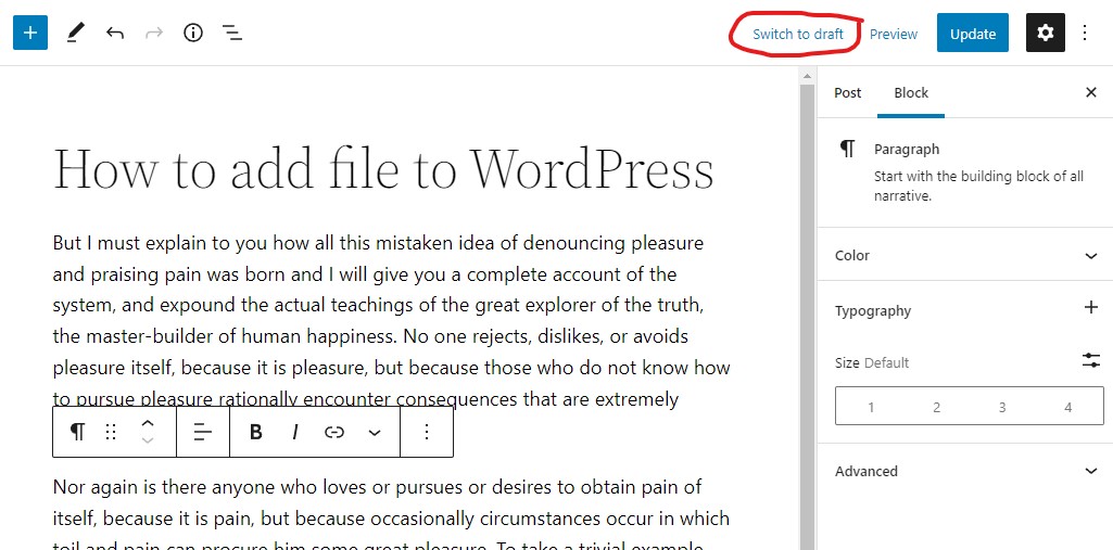 kaip išjungti puslapį wordpress svetainėje